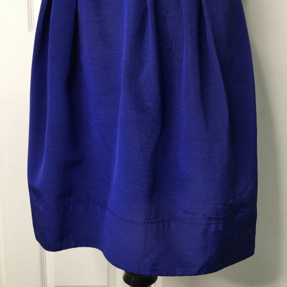 Shoshanna Royal Blue Open Flare Dress Size 4 - Picture 6 of 15